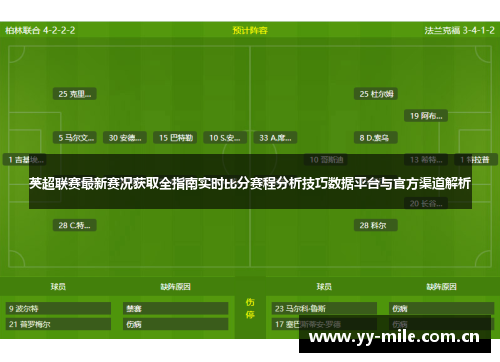 英超联赛最新赛况获取全指南实时比分赛程分析技巧数据平台与官方渠道解析 英超联赛最新赛况获取全指南实时比分赛程分析技巧数据平台与官方渠道解析